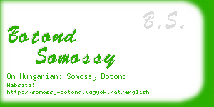 botond somossy business card
